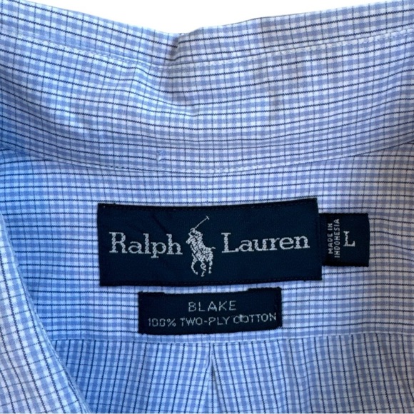 Ralph Lauren Men’s Button Down Dress Shirt Size Large - Picture 4 of 6